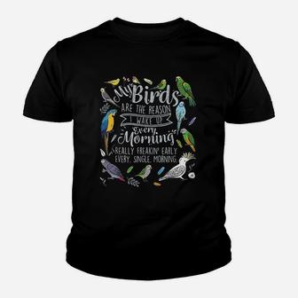 Funny Pet Parrot Bird With Macaw Youth T-shirt | Crazezy