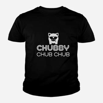 Funny Pig Chubby Pig Farmer Youth T-shirt | Crazezy UK