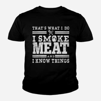 Funny Pitmaster I Meat Bbq Smoker Grill Gift Youth T-shirt | Crazezy DE