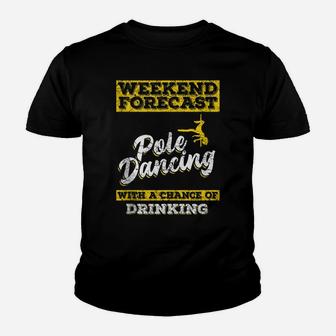 Funny Pole Dance Dancing Womens Pole Fitness Quote Workout Youth T-shirt | Crazezy UK