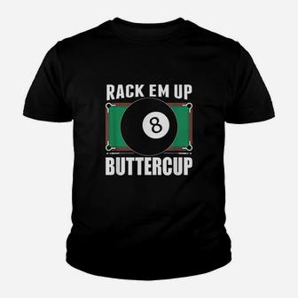 Funny Pool Player Billiards Gift Rack Em Up Youth T-shirt | Crazezy AU