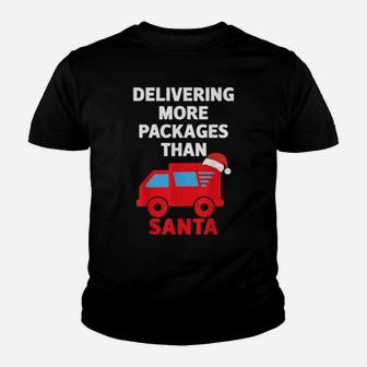 Funny Post Office Delivering More Packages Than Santa Youth T-shirt - Monsterry