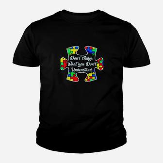Funny Puzzle Piece Autism Awareness Youth T-shirt - Monsterry