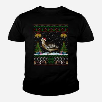 Funny Quail Bird Xmas Gift Santa Hat Ugly Quail Christmas Sweatshirt Youth T-shirt | Crazezy