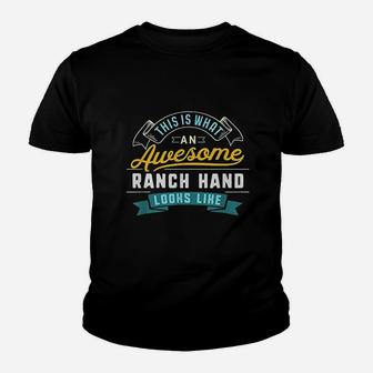 Funny Ranch Hand Awesome Job Occupation Graduation Youth T-shirt | Crazezy