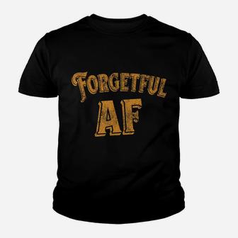 Funny Retro Forgetful Af Throwback Style Youth T-shirt | Crazezy