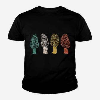 Funny Retro Morel Mushroom Hunting Gift For Men Women Hunter Youth T-shirt | Crazezy
