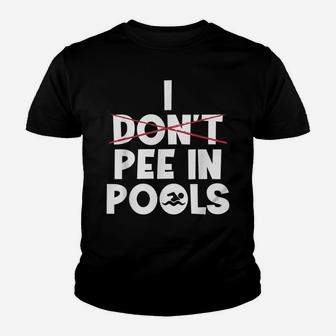 Funny Retro Vintage Swimmer I Dont Pee In Pools Youth T-shirt | Crazezy AU