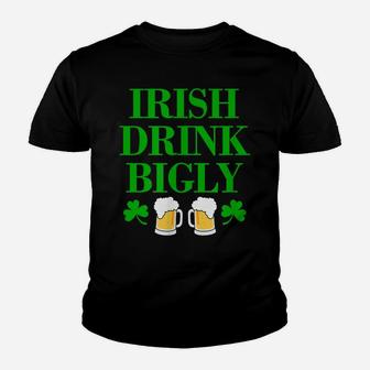 Funny Saint Patrick Day Shirt For St Patty Irish Green Text Youth T-shirt | Crazezy AU