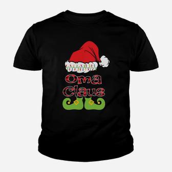 Funny Santa Oma Claus Christmas Matching Family Sweatshirt Youth T-shirt | Crazezy DE