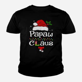 Funny Santa Papaw Claus Christmas Matching Family Youth T-shirt | Crazezy DE