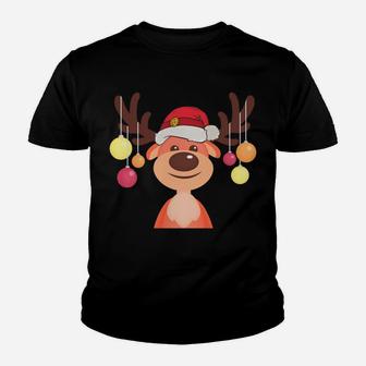 Funny Santa Reindeer Dasher Christmas Group Costume Sweatshirt Youth T-shirt | Crazezy UK