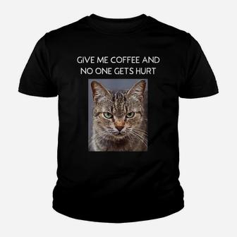 Funny Sarcastic Cat Quote For Coffee Lovers For Men Women Youth T-shirt | Crazezy