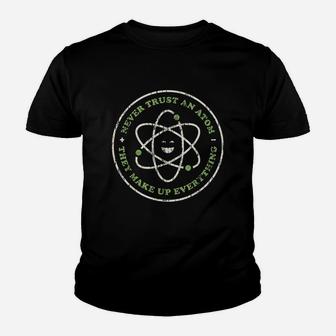 Funny Science Never Trust An Chemistry Teacher Youth T-shirt | Crazezy DE