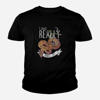 Funny Snakes With Ball Python Hognose Snake Carpet Jungle Youth T-shirt | Crazezy