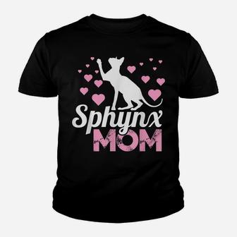 Funny Sphynx Cat Mom Gifts Youth T-shirt | Crazezy