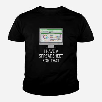 Funny Spreadsheets Office Nerdy Coworker Gift Youth T-shirt - Thegiftio UK