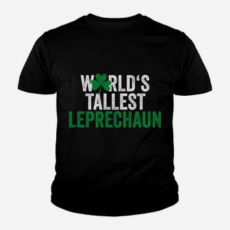 Funny St Patrick's Day Gnome World's Tallest Leprechaun Youth T-shirt | Crazezy CA