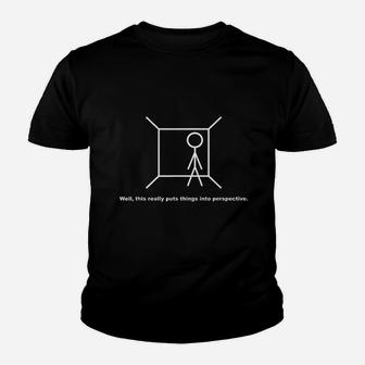Funny Stick Figure Youth T-shirt | Crazezy