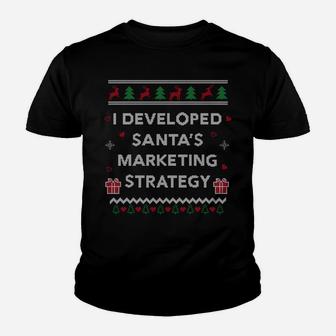 Funny Student Marketing Director Gift Ugly Christmas Sweatshirt Youth T-shirt | Crazezy UK