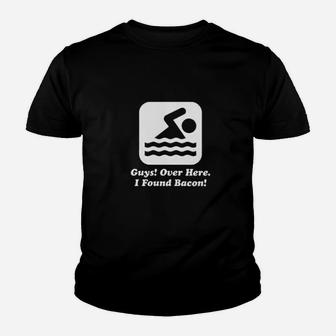 Funny Swimmer Over Here I Found Bacon Youth T-shirt | Crazezy AU