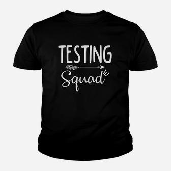 Funny Teacher Shirt Testing Squad Educator Humor Gift Youth T-shirt | Crazezy