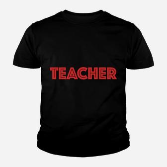 Funny Teacher Voice Teach Teachers Gifts Math Love History Youth T-shirt | Crazezy