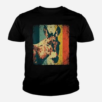 Funny Vintage Donkey Design For Men Women Safari Mule Equine Youth T-shirt | Crazezy