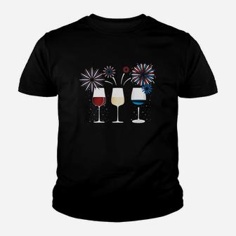 Funny Wine Glass Youth T-shirt | Crazezy AU