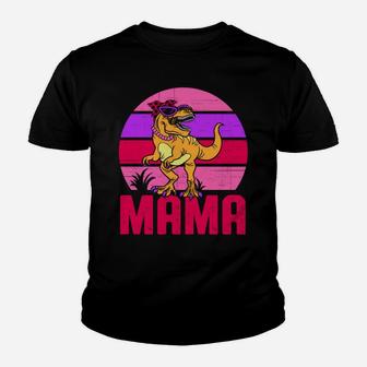 Funny Womens Mama Saurus T Rex Dinosaur Mother's Day Sweatshirt Youth T-shirt | Crazezy AU