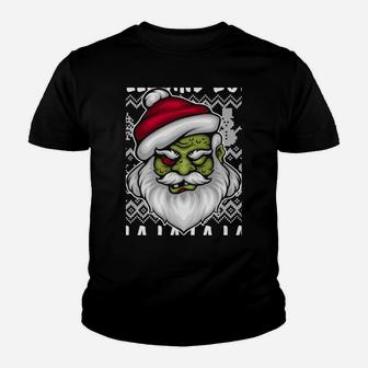 Funny Zombie Christmas Deck The Halls With Skulls And Bodies Sweatshirt Youth T-shirt | Crazezy