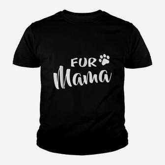 Fur Mama Paw Print Dog Cat Mom Youth T-shirt | Crazezy DE