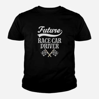 Future Race Car Driver Racing Youth T-shirt | Crazezy
