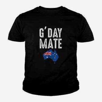 G Day Mate Australian Flag Youth T-shirt | Crazezy DE