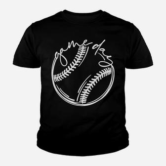 Game Day Baseball Baseball Life, Softball Life, Gift For Mom Youth T-shirt | Crazezy CA