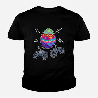 Gamer Easter Egg Gaming Video Game Lover Youth T-shirt | Crazezy UK