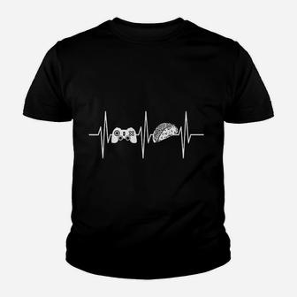 Gamer Gaming Lover Heartbeat Video Gaming Youth T-shirt - Thegiftio UK