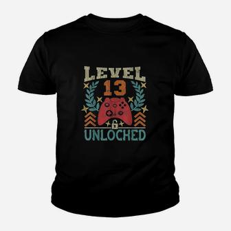 Gaming Vintage 13Th Birthday 13 Years Old Youth T-shirt | Crazezy