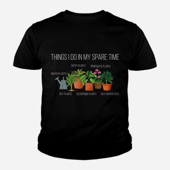 Gardening Indoor Plants Flower Leaf Horticulture Botanical Youth T-shirt | Crazezy CA