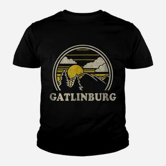 Gatlinburg Tennessee Tn T Shirt Vintage Hiking Mountains Tee Youth T-shirt | Crazezy UK