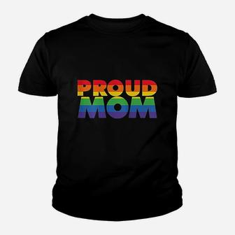 Gay Pride Proud Mom Lgbt Parent Youth T-shirt | Crazezy