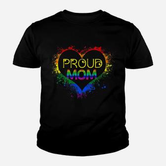 Gay Pride Shirt Proud Mom Lgbt Parent T-Shirt Mother's Day Youth T-shirt | Crazezy AU