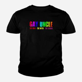 Gay Uncle The Man The Myth The Legend Youth T-shirt - Monsterry DE