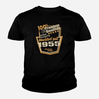 Geboren 1955 Premium Qualität Jahrgang Kinder T-Shirt - Seseable