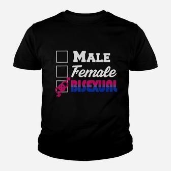 Gender Checklist Pride Flag Lgbtq Cool Lgbt Gift Youth T-shirt | Crazezy