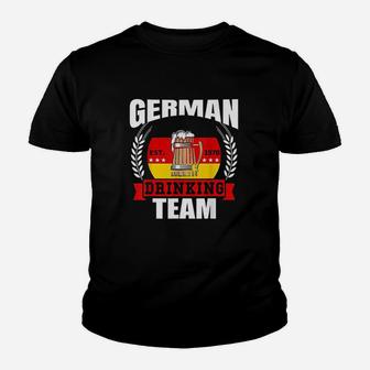 German Drinking Team Germany Flag Funny Oktoberfest Gift Youth T-shirt | Crazezy CA