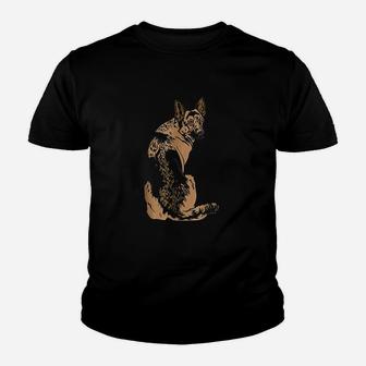 German Shepherd Dog Gifts Animal Dogs Fan Lover Youth T-shirt | Crazezy