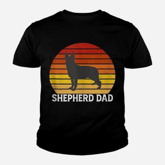 German Shepherd Gifts - Retro Shepherd Dad Shepard Dog Lover Youth T-shirt | Crazezy