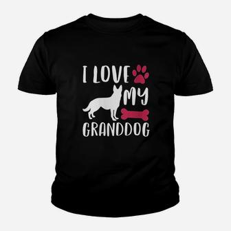 German Shepherd Grandma Grandpa Granddog Youth T-shirt | Crazezy CA