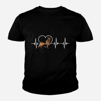 German Shepherd Heartbeat Love Youth T-shirt | Crazezy